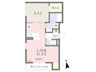 Casa di Cielo【301号室】の間取り