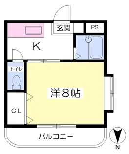 リスブラン21【203号室】の間取り