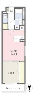 MISTRAL元塩町【101号室】の間取り