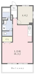 オックスフォードサーカス勝山通【502号室】の間取り