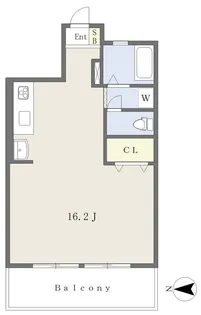 オックスフォードサーカス勝山通【603号室】の間取り