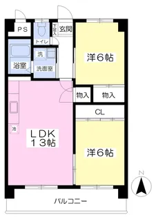 サンシャイン緑町【403号室】の間取り