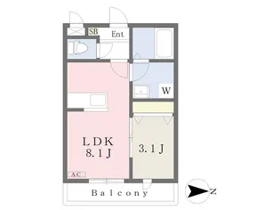 Girasole TACHIBANAⅠ【101号室】の間取り