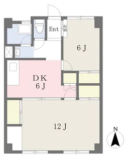 ニック道後【302号室】の間取り