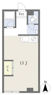 ニック道後【401号室】の間取り