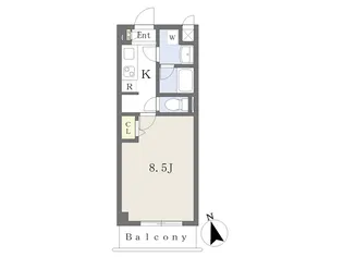 ヴァールハイト高柳【307号室】の間取り