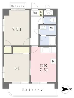 シャルム束本【301号室】の間取り