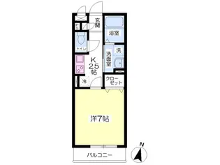 アドヴァンス【202号室】の間取り