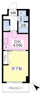 エンゼルプラザ南草津【908号室】の間取り