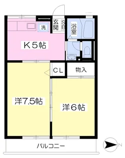 フォーレスト【202号室】の間取り