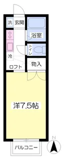 サンヒルズ桜ケ丘【202号室】の間取り