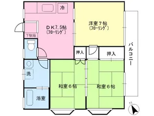 コーポリエールA棟【202号室】の間取り