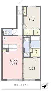 クレイン泉ケ浦【202号室】の間取り