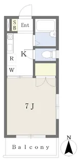 ヴィラ鈴村Ⅱ【103号室】の間取り
