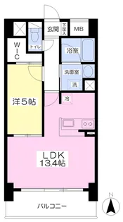 メゾンMB中一万【203号室】の間取り
