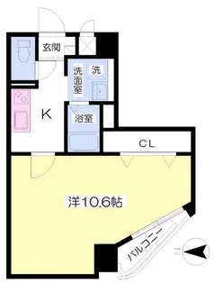 ミッキーロイヤル勝山【301号室】の間取り