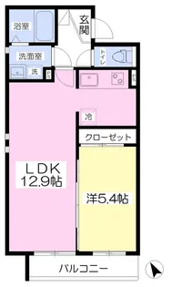 カーサフェリーチェ【201号室】の間取り