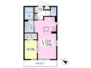 メゾン ボヌールB【201号室】の間取り