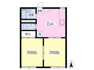 ベアーフィールドA【101号室】の間取り