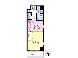 エンゼルプラザ南草津【401号室】の間取り