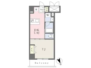 WILL Tsuzuki ふれあいの丘【504号室】の間取り