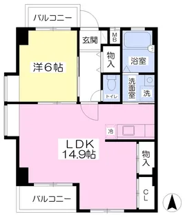 GRAND COMFORT【301号室】の間取り