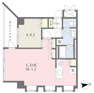 アーバンウェッジ【301号室】の間取り