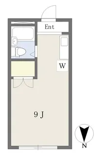 シャトー八島【107号室】の間取り