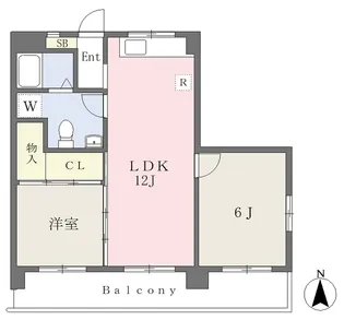オックスフォードサーカス松山IC Ⅰ【110号室】の間取り