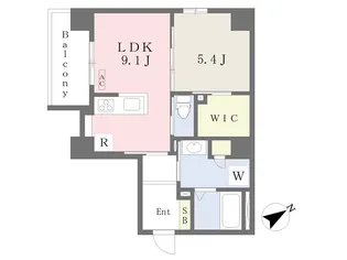 NECK DITCH【301号室】の間取り