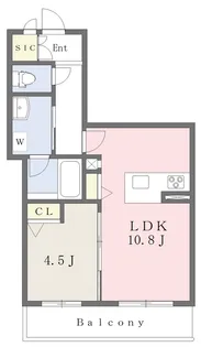 Crescent【303号室】の間取り