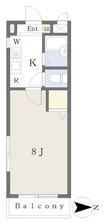 サンパティークY&M【101号室】の間取り