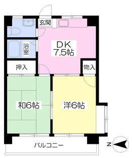 IKEUCHI HEIGHTS【306号室】の間取り