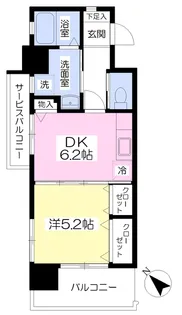 ミーナ原町【801号室】の間取り