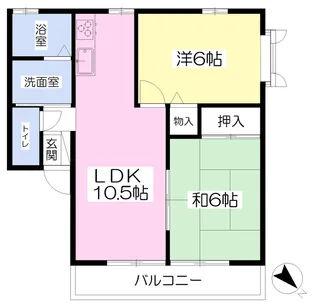 ハイム.ハッピネス【201号室】の間取り