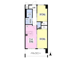ヴィラ・アンソレイエ【203号室】の間取り