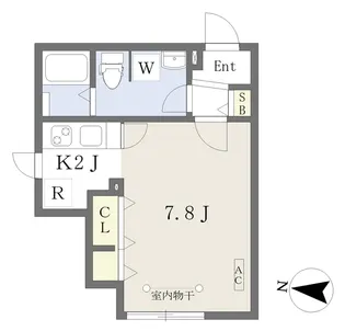 quador桜山【205号室】の間取り
