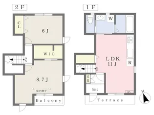 フォレストリー高森【D号室】の間取り