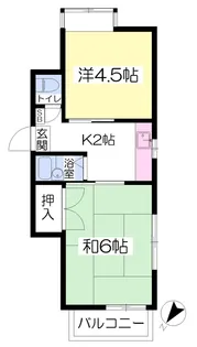 メゾン・ビッグⅠ【203号室】の間取り