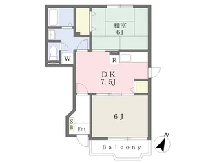 イーストハイツ上飯田【103号室】の間取り