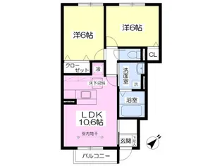 ベル・プラージュ【103号室】の間取り