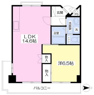アヴニール余戸【502号室】の間取り