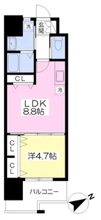 グランエスパシオ浅野【603号室】の間取り