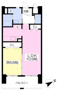 グランエスパシオ浅野【1003号室】の間取り