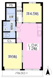 ニック小坂【305号室】の間取り