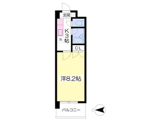 セレニテ本町【403号室】の間取り