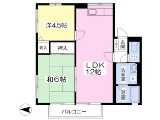 ファラオⅢ【201号室】の間取り