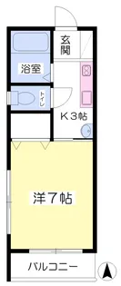 ヴィラ鈴村Ⅲ【103号室】の間取り
