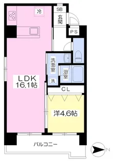 ANNEX【804号室】の間取り