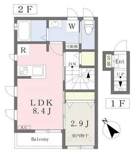 floraison【201号室】の間取り
